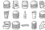 Fast Food Icons, an Object Graphic by nikagraphic (Thumbnail 2 of 3)