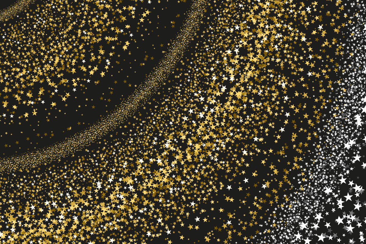 Vector Glitter Confetti Brushes preview 6