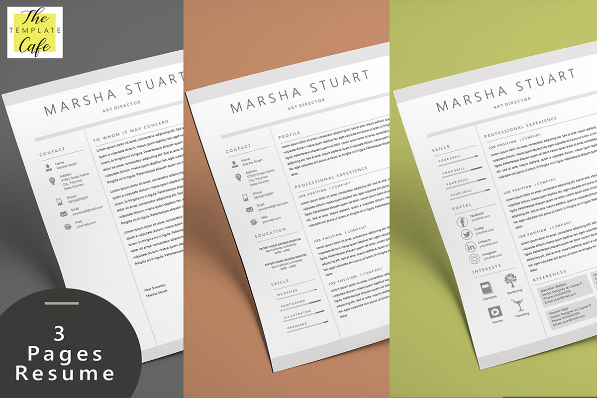 Elegant MS Word Resume Template, a Resume Template by Rustype (Photo 2 of 7)