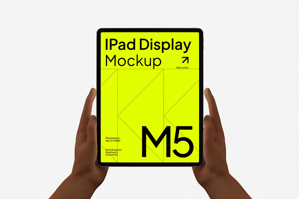 iPad hand holding Mockup, an iPad Mockup by Unerispace (Photo 4 of 5)