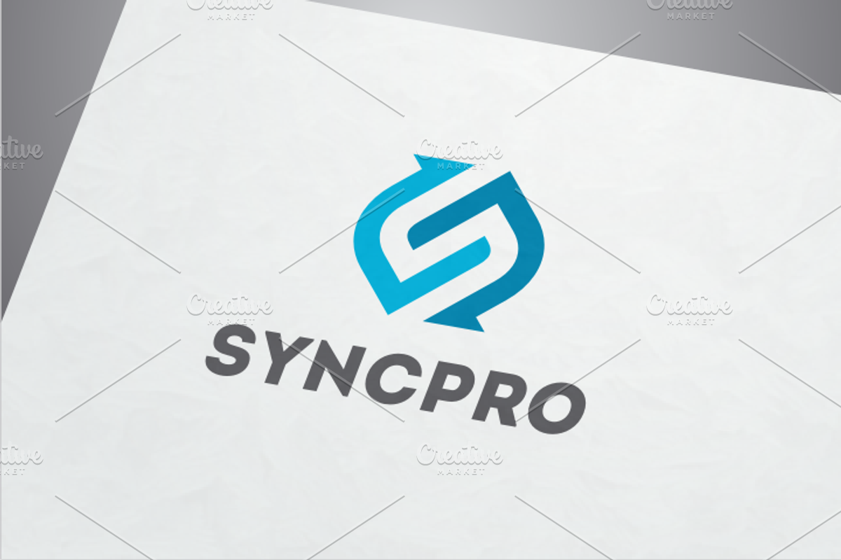 SyncPro - Letter S Logo, a Branding & Logo Template by yopie