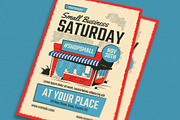 Retro Small Business Saturday Flyer, a Flyer Template by Guuver (Thumbnail 3 of 3)