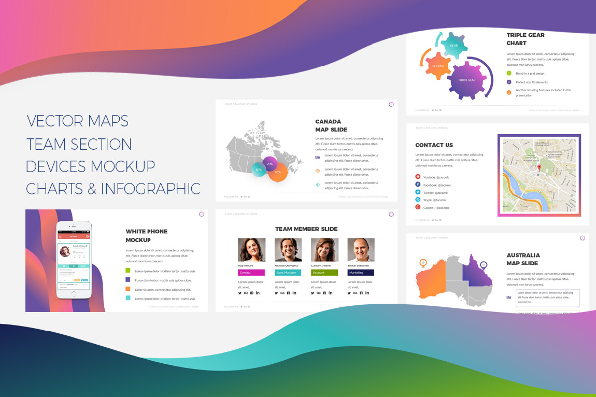 Colorful | Powerpoint Template, a Presentation Template by Zacomic Studios (Photo 6 of 7)