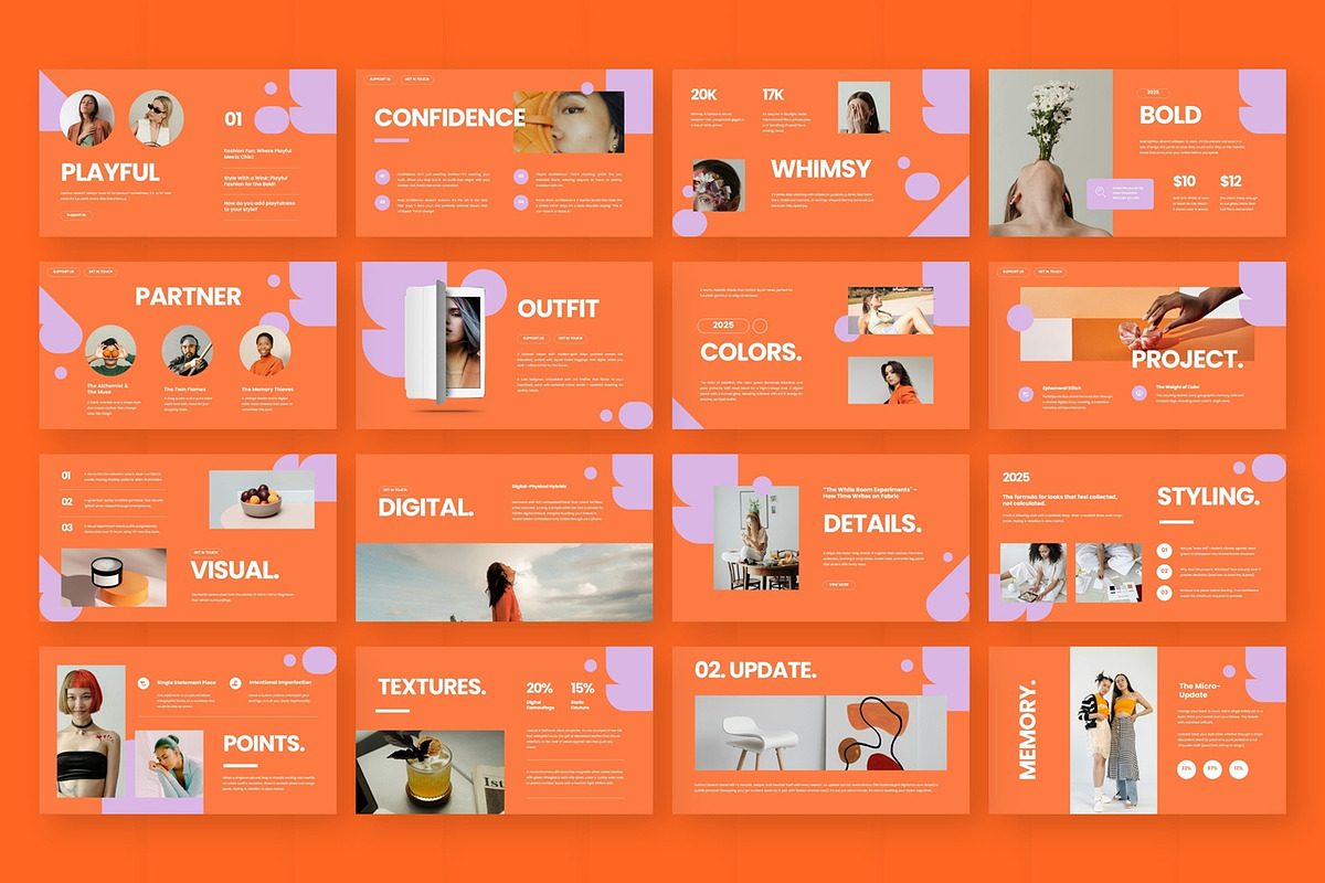Vibrant Fashion - Powerpoint, a Presentation Template by AQR Studio (Photo 2 of 3)