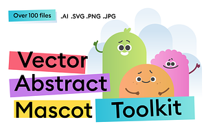 Abstract Character Builder Kit, an Object Illustration by Tanka