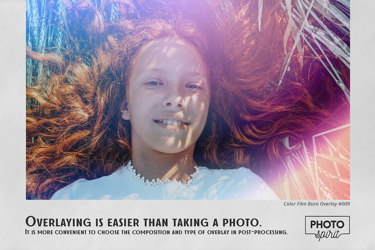 Color Film Burn Overlays, a Brushes & More by PhotoSpirit (Photo 2 of 10)