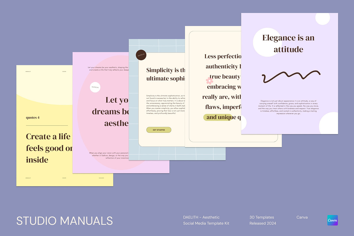 DAELITH - Aesthetic Socmed Template, a Social Media Template by Studio Manuals (Photo 2 of 8)