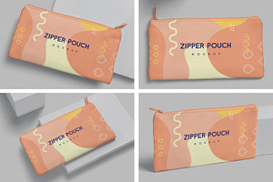 Zipper Canvas Pouch Mockups