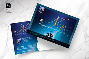 Noel Christmas Postcard Photoshop, a Flyer Template by Godserv Designs