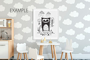 KIDS WALL & FRAMES Mockup Bundle - 3, a Print Template by Yuri-U (Thumbnail 9 of 33)
