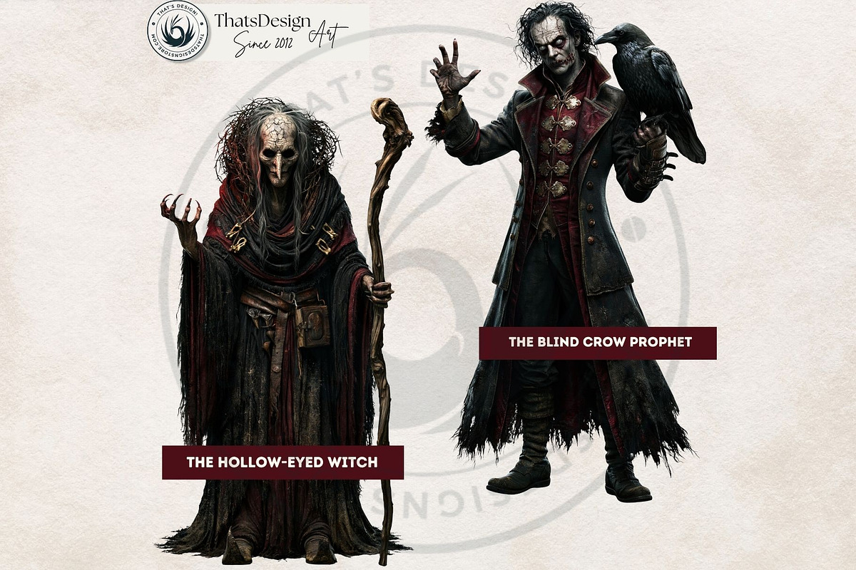 71 Halloween Horror Cliparts, a Seasonal Illustration by ThatsDesignArt (Photo 7 of 15)