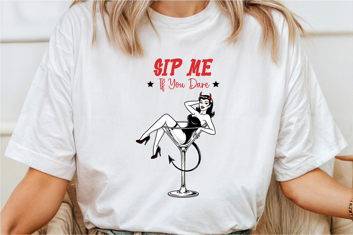 Halloween Pin-up Girl Cocktail PNG, a Seasonal Illustration by Rose Art (Photo 5 of 5)