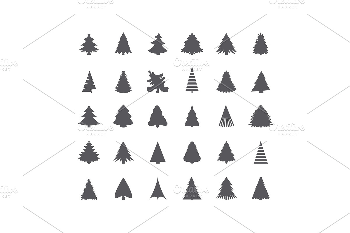 Christmas Tree Icons | Fir Tree Icon, a Duotone Icon by Plaid4You (Photo 4 of 5)