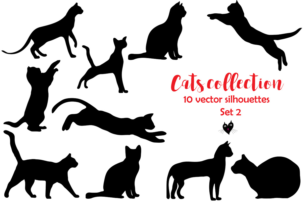 Cats collection, set 2, an Object Graphic by Orangepencil