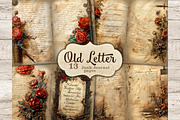 Old Letter Junk Journal Pages, a Decorative Illustration by GlamArtZhanna (Thumbnail 1 of 10)