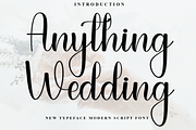 Anything Wedding, a Script Font by FreshTypeINK (Thumbnail 1 of 8)