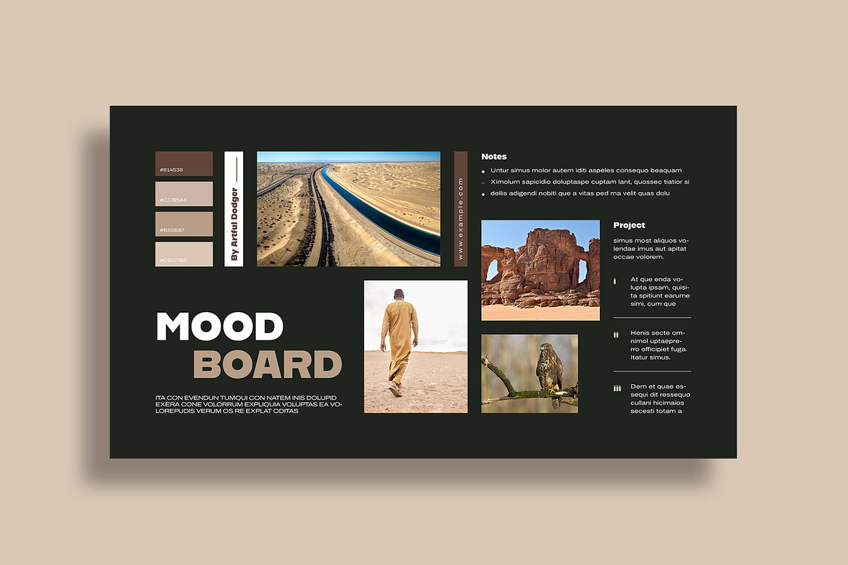 Minimal Moodboard Design, an UI Kit Template by MightyDesign (Photo 7 of 10)