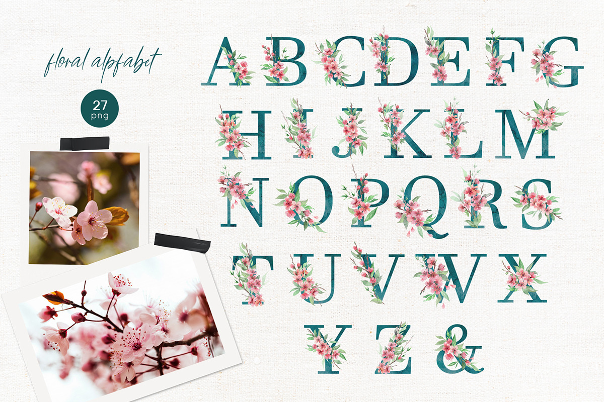 Spring blooming watercolor set, a Decorative Illustration by ArtPavo (Photo 8 of 8)