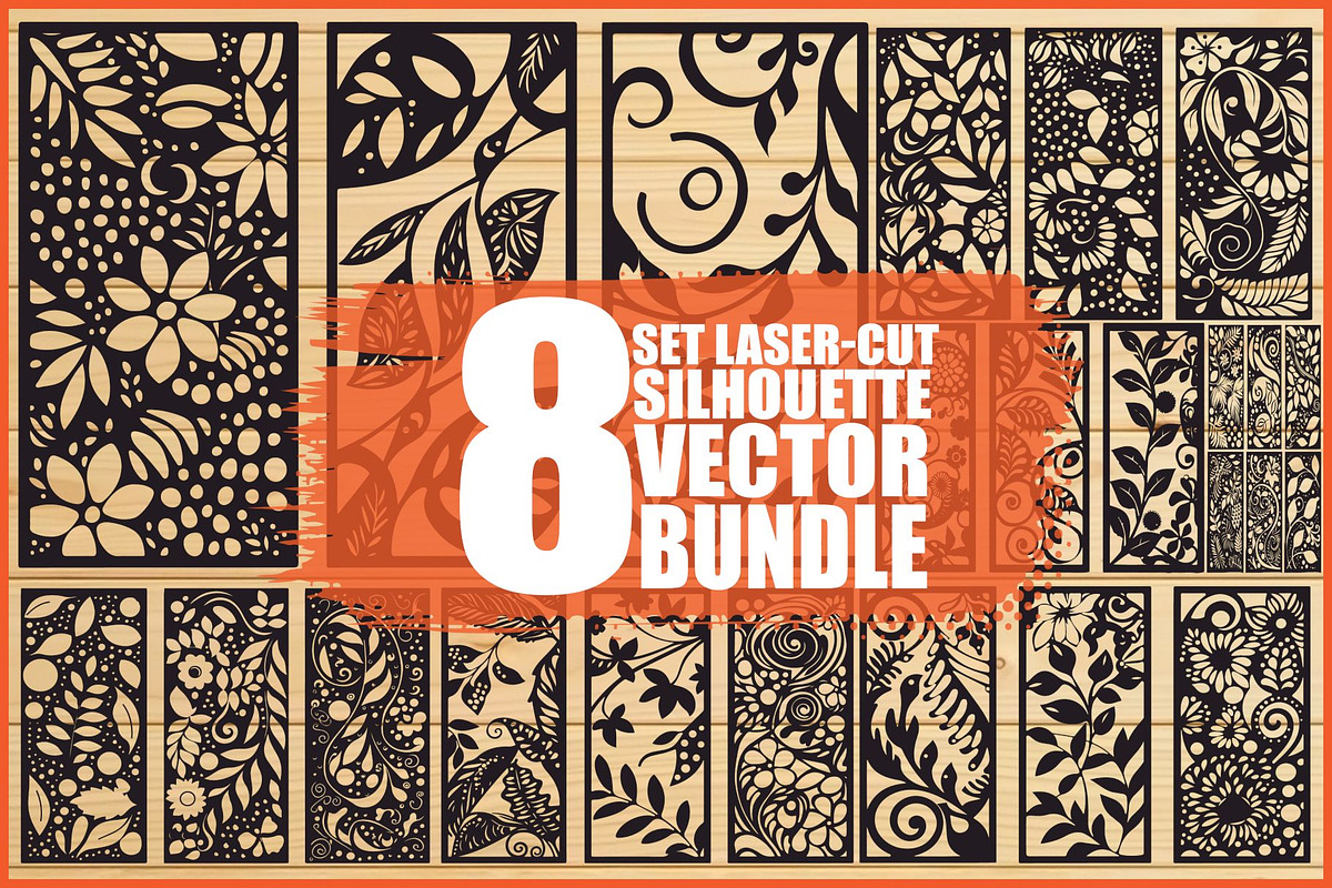 Decorative Wall Art Panel Vector Set, an Illustration by BIPLOB EXPERT