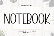 Notebook | Script Font, a Script Font by Scratchones (Thumbnail 1 of 8)