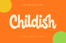Childish - funny script font