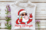 Retro Santa Blowing Bubble PNG, an Illustration by DreamPrint404 (Thumbnail 3 of 7)