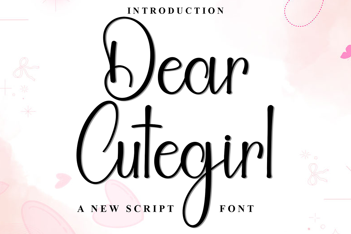Dear Cutegirl, a Handwritten Font by FreshTypeINK (Photo 1 of 8)