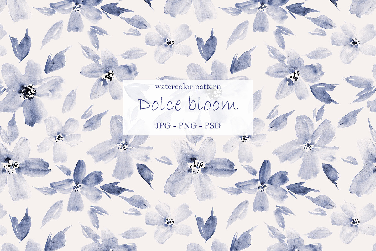 Dolce bloom - seamless pattern, a Pattern Graphic by Katerina Tova (Photo 1 of 13)