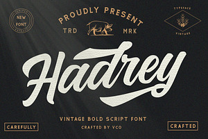 Hadrey - Vintage Bold Script