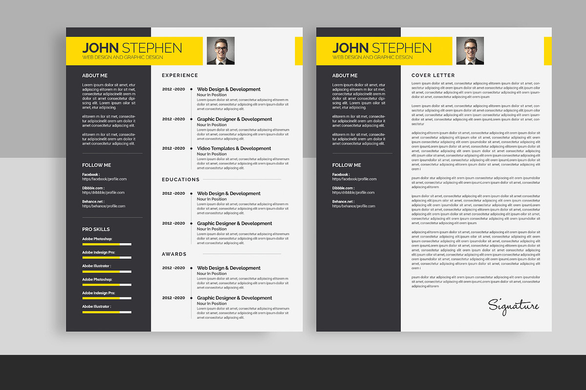Resume/CV (2 Page), a Resume Template by graphicforest (Photo 1 of 3)