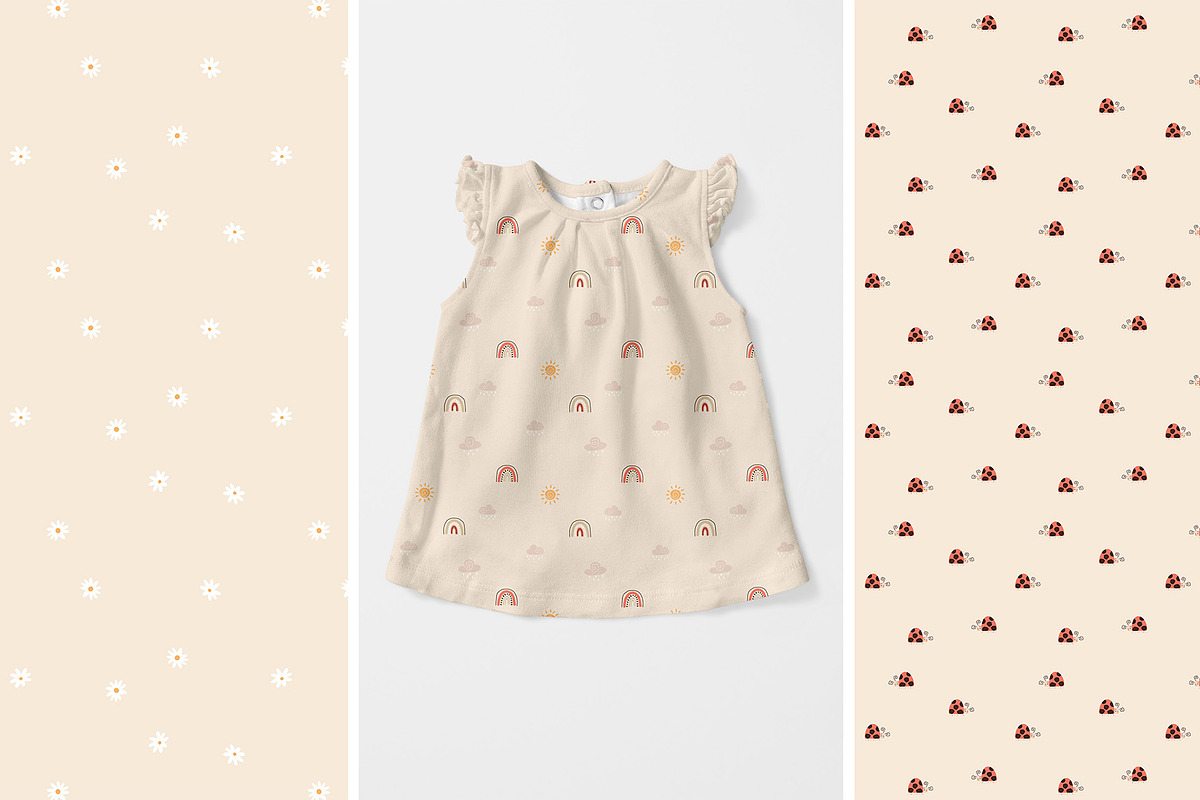 Rainbow ladybug patterns collection, a Pattern Graphic by Svitlana Kharchuk (Photo 9 of 11)