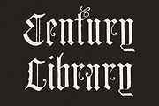 Vintage Gothic Blackletter Font No17, a Blackletter Font by Century Library (Thumbnail 6 of 6)