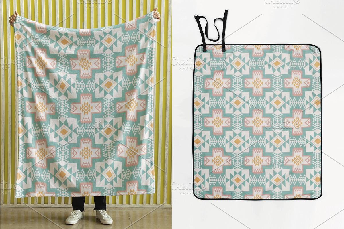 Pastel Southwestern Tribal Pattern, a Pattern Graphic by PPEthnicDecorPattern (Photo 3 of 10)