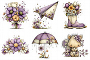 Whimsical Spring Clipart, an Illustration by Daily.Designs (Thumbnail 4 of 7)