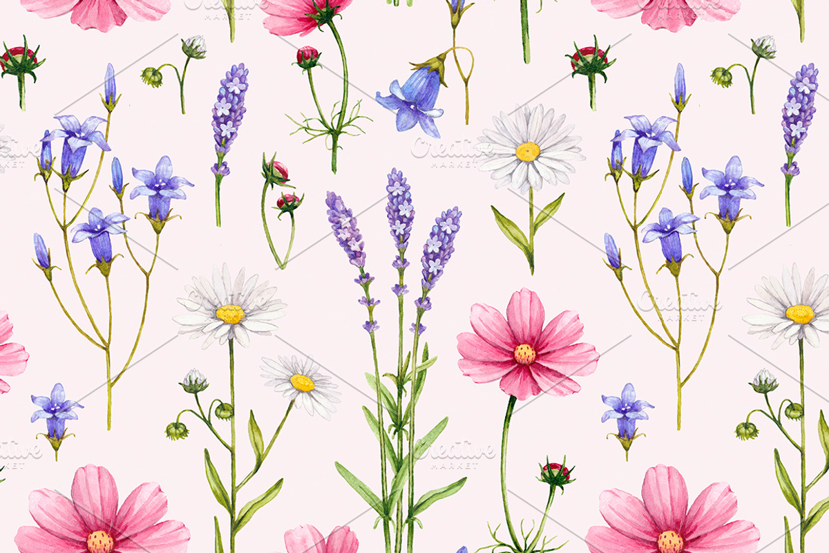 Watercolour wild nature, a Pattern Graphic by Sundra (Photo 10 of 19)