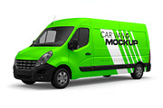 Pickup Truck & Delivery Van Mockup, an Advertising Mockup by graphypix (Thumbnail 12 of 15)