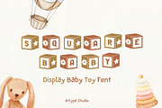 Square Baby - Display Font, a Symbol Font by Attype (Thumbnail 1 of 10)