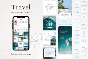 220 Travel Social Media BUNDLE