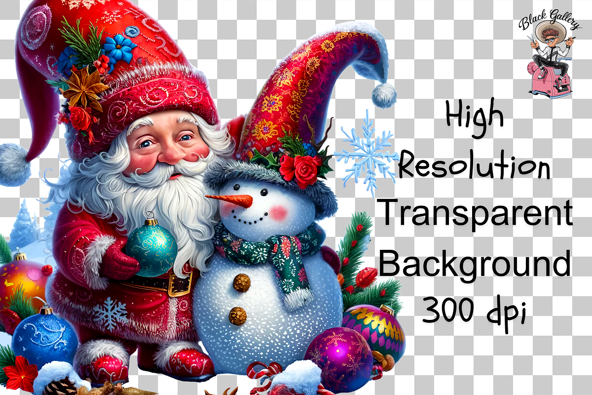 Snowman Gnome PNG Clipart, a Graphic by Clipart Bloom (Photo 8 of 12)