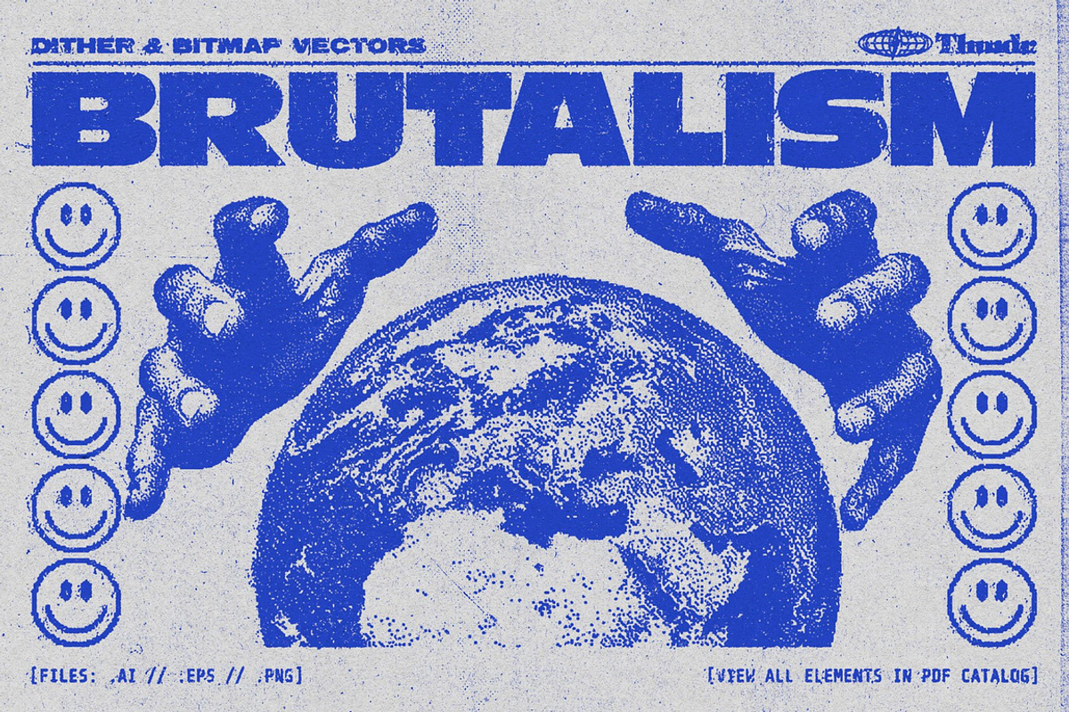 BRUTALISM | 400+ Brutalist Vectors, an Object Graphic by Thundr Co. (Photo 7 of 11)