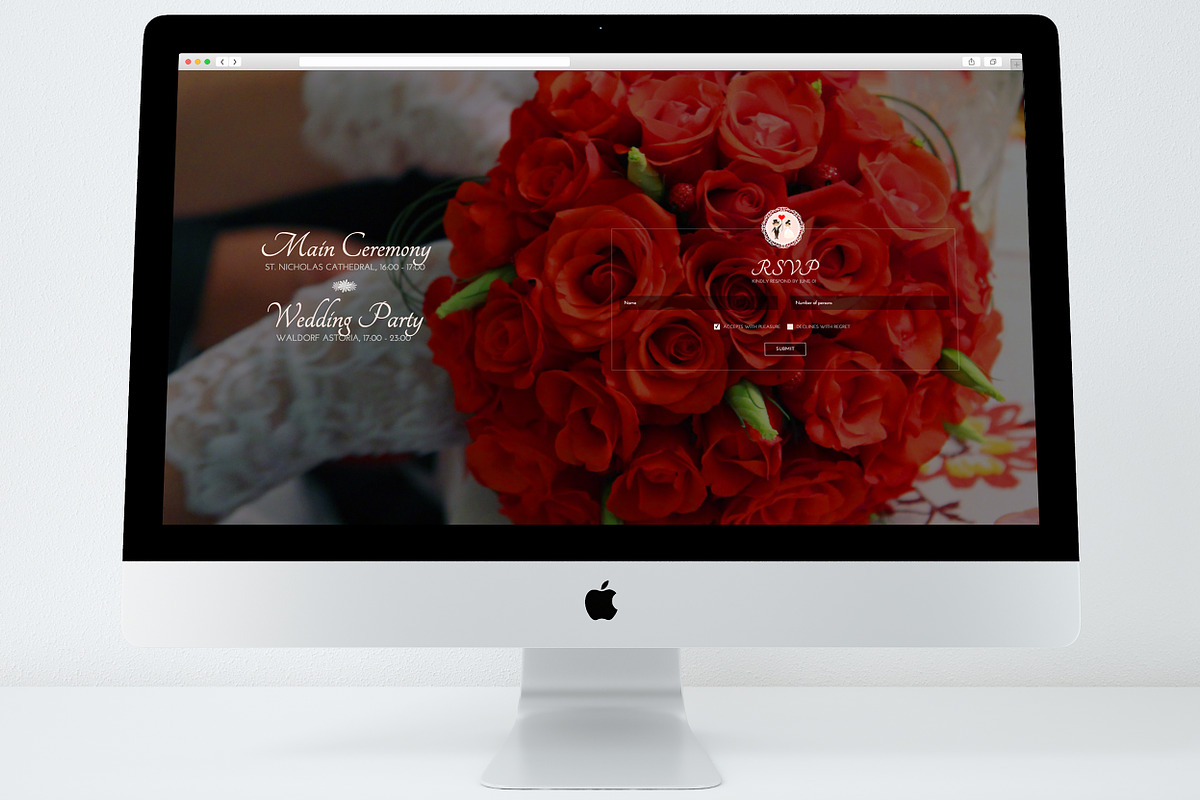 mWm Wedding Landing Page Theme, a HTML Template by mWm Themes (Photo 5 of 6)