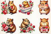Capybara Valentine, an Illustration by DreamArtGraphic (Thumbnail 3 of 5)