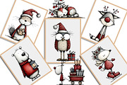 Whimsical Quirky Animals Clipart, an Illustration by Creative Art (Thumbnail 11 of 13)