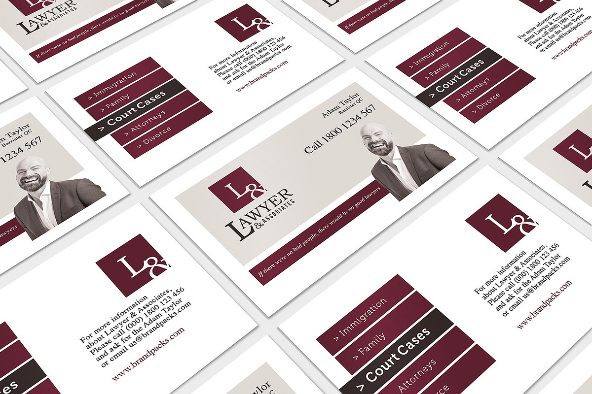 Law Firm Business Card Template, a Business Card Template by BrandPacks (Photo 3 of 4)