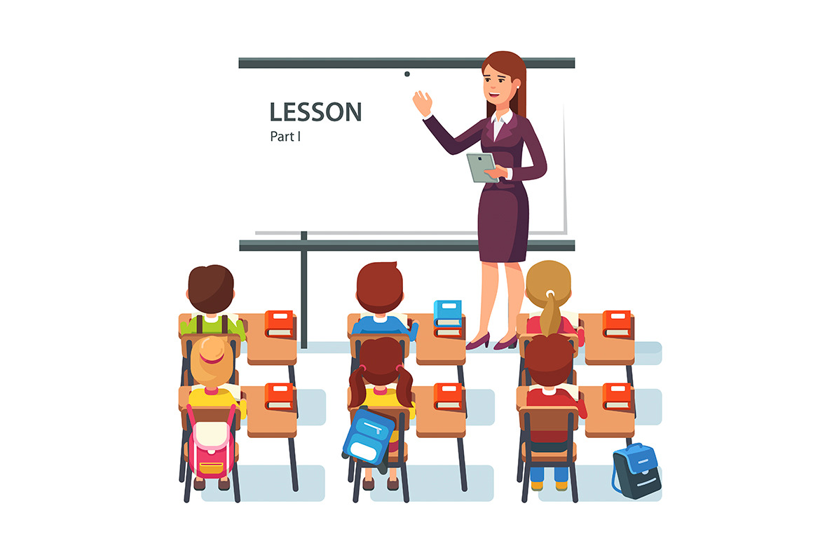 Modern school lesson, an Education Illustration by Iconicbestiary