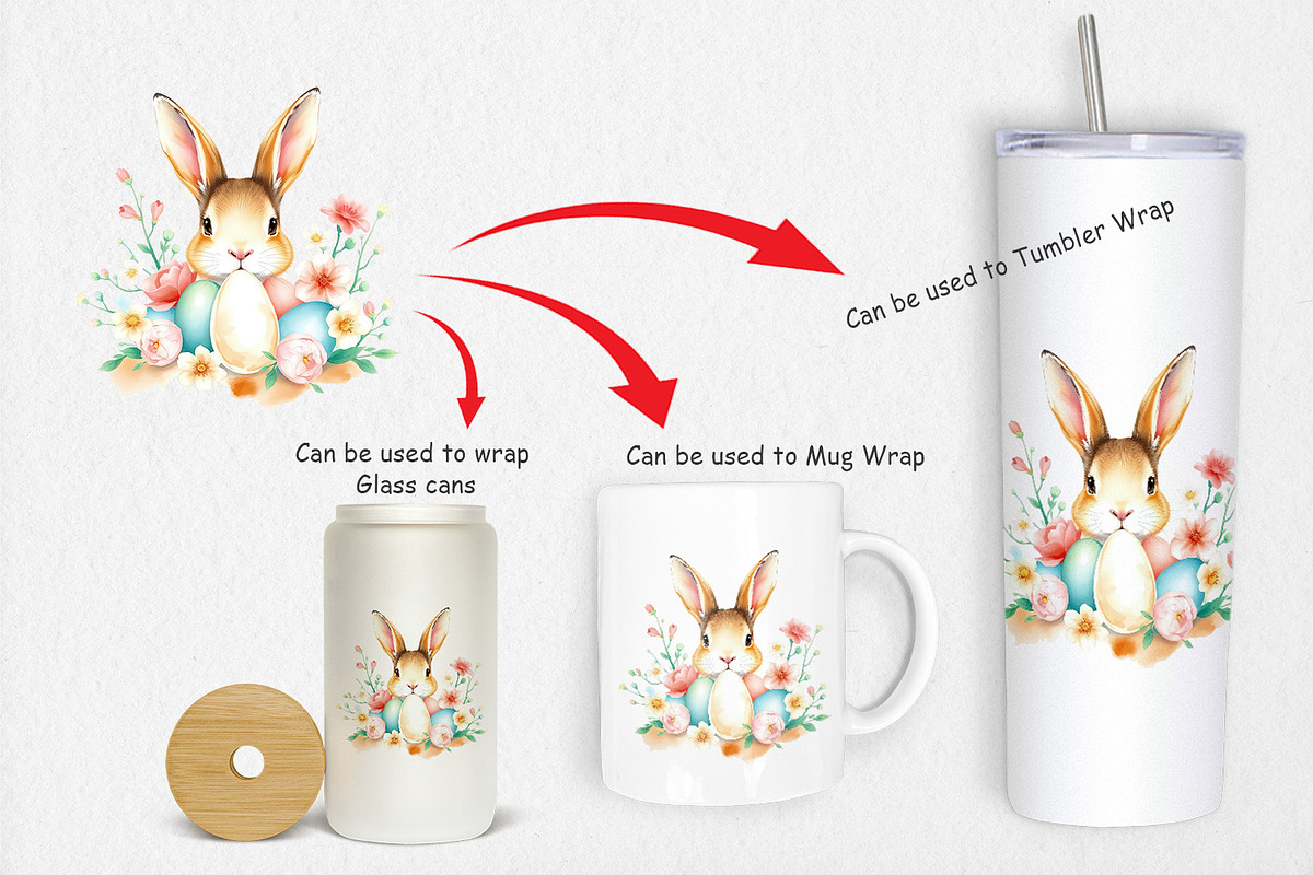 Rabbit Peeking Clipart, a Graphic by Artnoy (Photo 4 of 5)