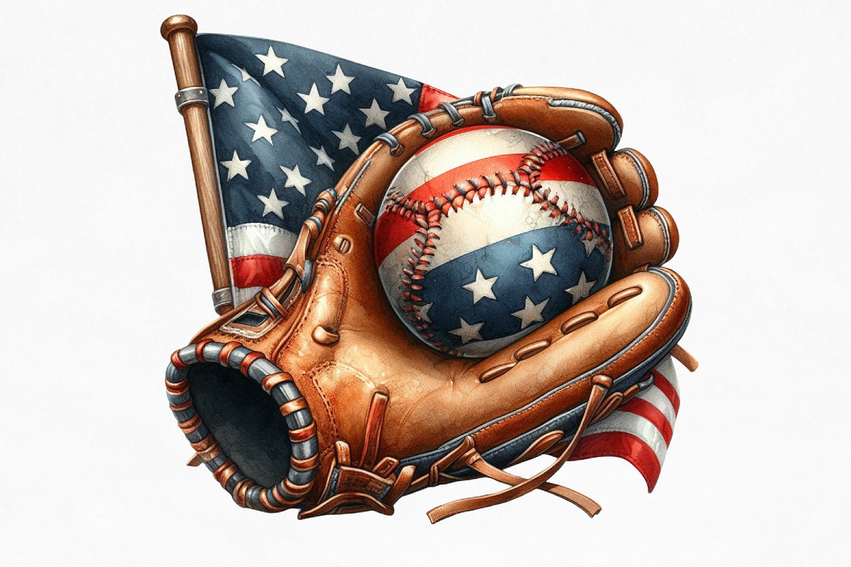 Patriotic Sports Elements Clipart, an Illustration by Designking (Photo 4 of 4)