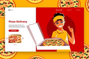 Pizza - Banner & Landing Page