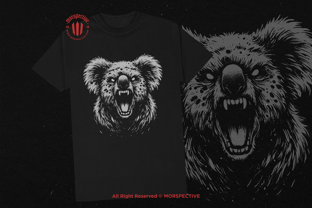 10 Bundle Dark Art Koala Animal Wild, an Illustration by Morspective (Photo 2 of 7)