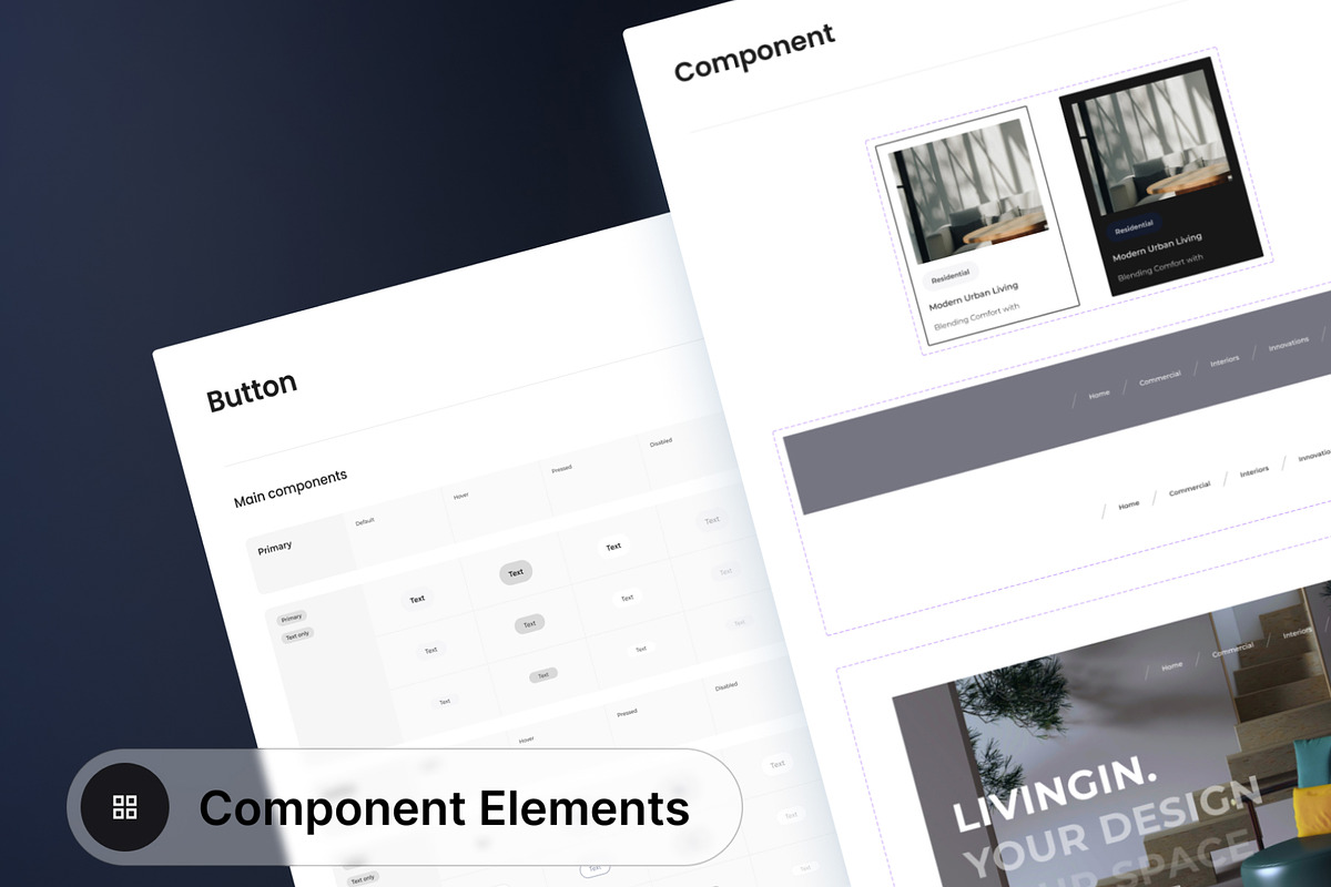 LivingIn - Interior Design UI Kit, an UI Kit Template by hiddemaru (Photo 8 of 8)